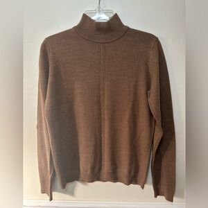 Preswick & Moore Rich Brown Turtleneck Sweater